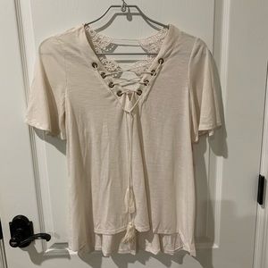 Boho Lace Embellished Top